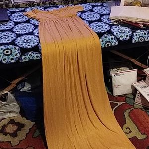 Very long maternity photoshoot dress